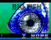 'A screenshot of 'A Bloody Big Fish!' intro